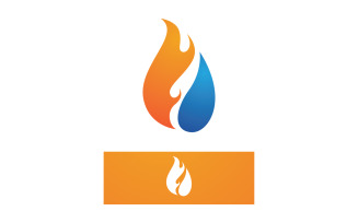 Flame Fire Hot Logo Vector Symbol V6