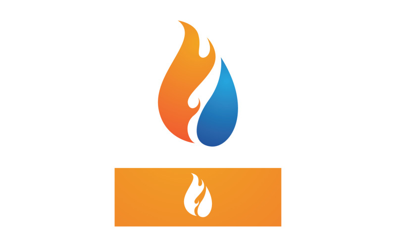 Flame Fire Hot Logo Vector Symbol V6 Logo Template