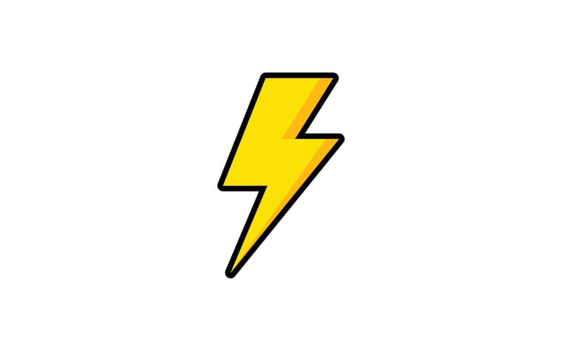 Flash Thunderbolt Logo And Symbol Vector V7 Logo Template