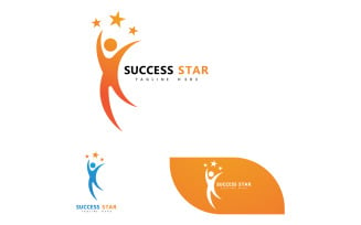 People Success Star Logo Health Life V4