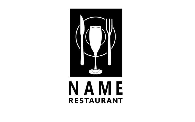 Restaurant Fork And Spoon Logo Vector V2 Logo Template