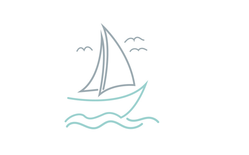 Sailboat Logo And Symbol Vector Template Logo Template