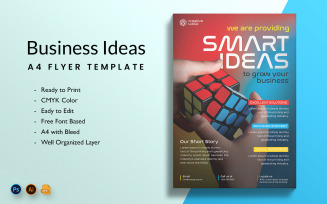 Smart Idea for Business Flyer Print and Social Media Template
