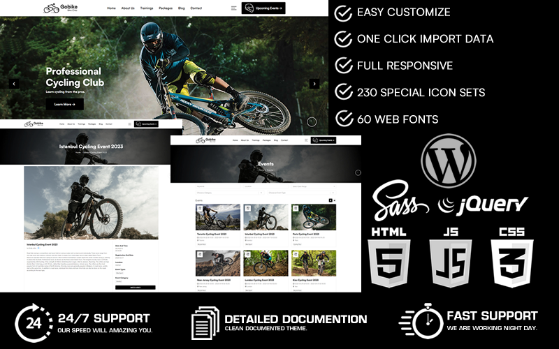 Template #254617 Driver Bike Webdesign Template - Logo template Preview