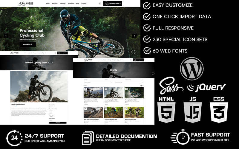 Gobike - Bike Club WordPress Theme