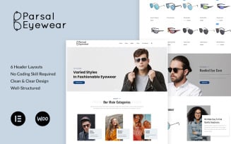 Parsal - Fashion Eyewear | Prescription Glasses & Sunglasses WordPress Theme