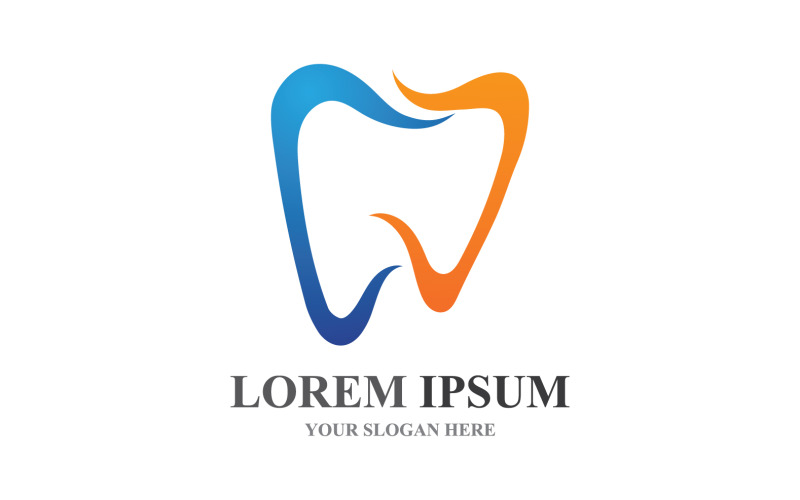 Dental Care Health Vector Logo Sybol V12 Logo Template