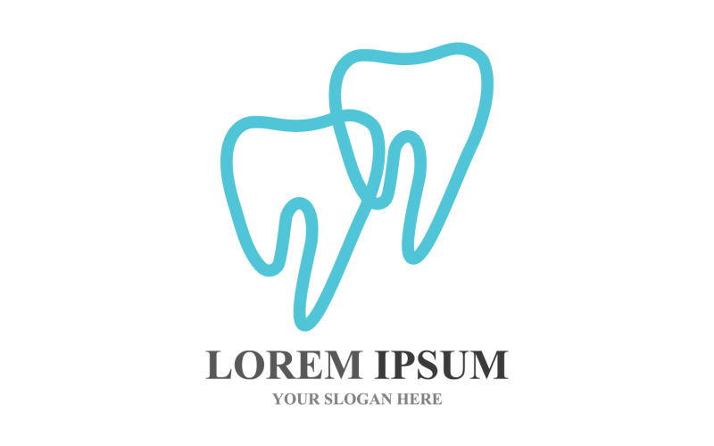 Dental Care Health Vector Logo Sybol V3 Logo Template