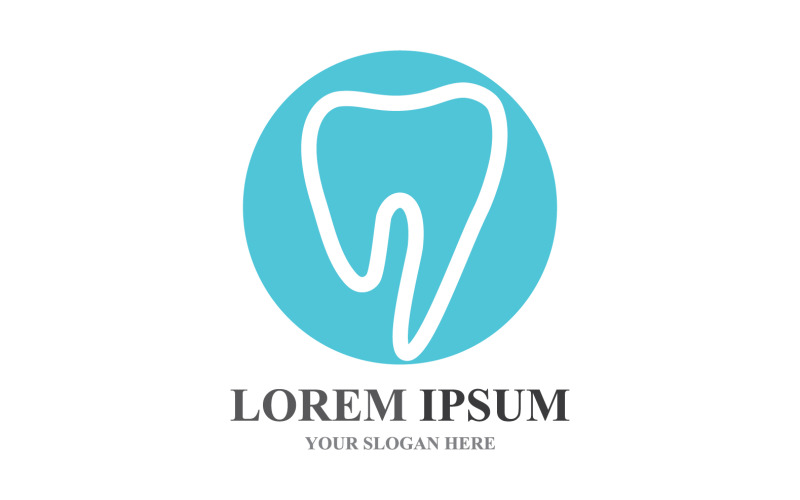 Dental Care Health Vector Logo Sybol V8 Logo Template