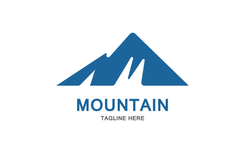 Mountain Icon Logo Design Vector Landscape V15 Logo Template