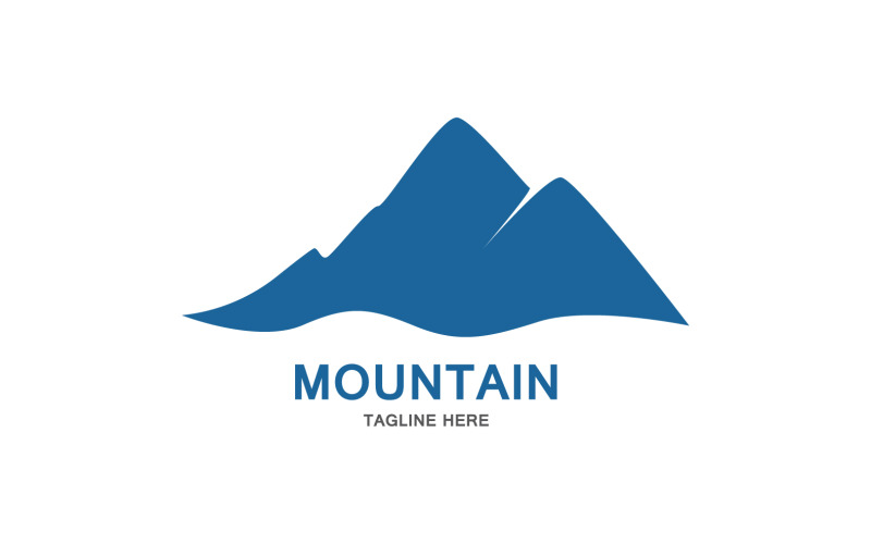 Mountain Icon Logo Design Vector Landscape V18 Logo Template