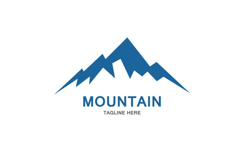 Mountain Icon Logo Design Vector Landscape V19 Logo Template