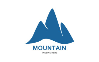 Mountain Icon Logo Design Vector Landscape V2