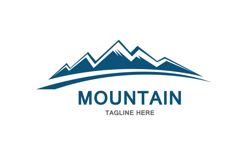 Mountain Icon Logo Design Vector Landscape V5 Logo Template