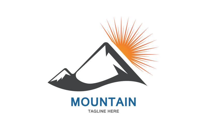Mountain Icon Logo Design Vector Landscape V6 Logo Template