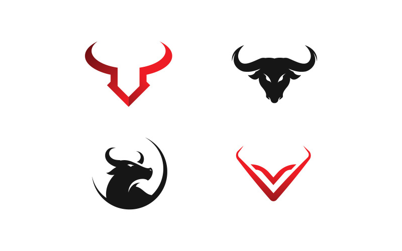 Bull Logo Vector Symbol V11 Logo Template