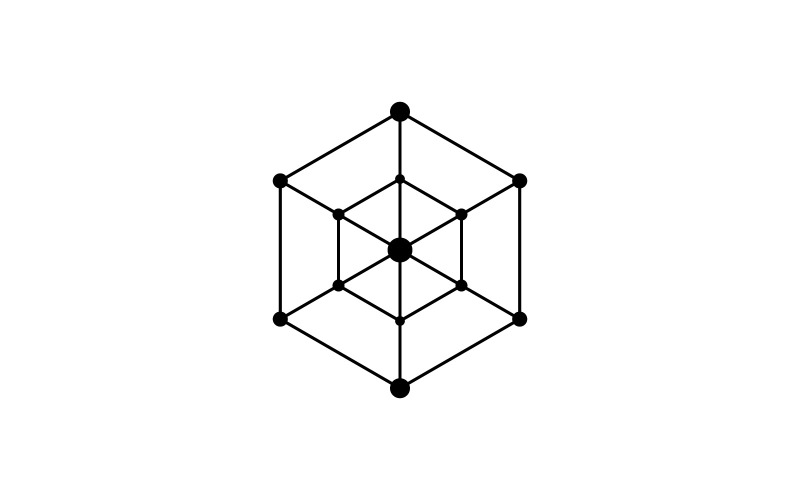 Polygonal Line Icon Design Vector Template V4 Logo Template