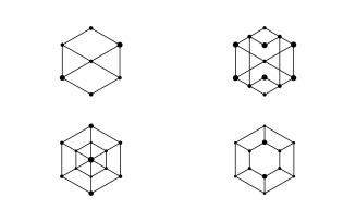 Polygonal Line Icon Design Vector Template V9