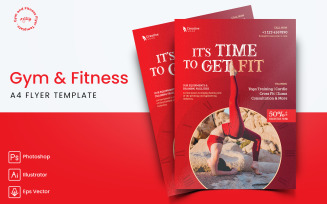 Gym and Fitness Flyer Print and Social Media Template-04