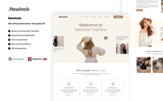 Newlook – Fashion and Clothing WordPress Elementor Template Kit