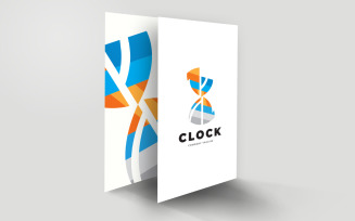 Sand Clock Fashionable Logo Template