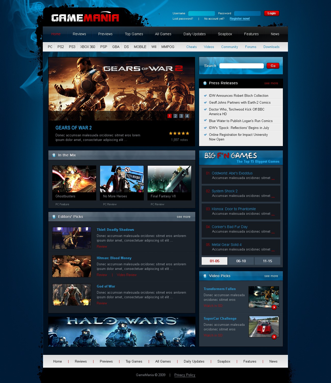 games-website-template-25558