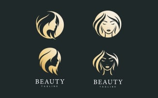Beauty Woman Logo Icon Design Vector V5
