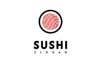 Sushi Logo Icon Design Vector, Japanese Food Logo Symbol V1