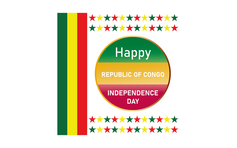 Republic Of Congo Independence Day Vector Vector Graphic