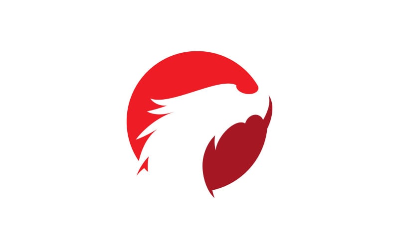 Dragon Logo Vector Symbol V8 Logo Template
