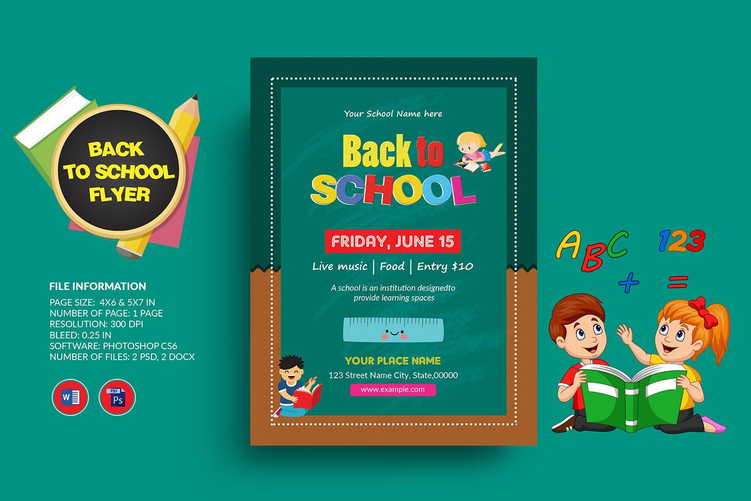 Template #255359 To School Webdesign Template - Logo template Preview