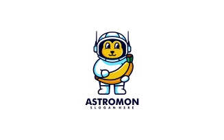 Astronaut Mascot Logo Design