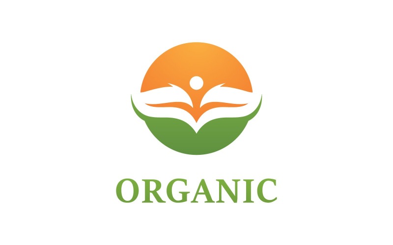 Green leaf organic Logo Vector Symbol V7 Logo Template