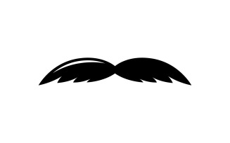 Moustache Logo Vector Symbol V4