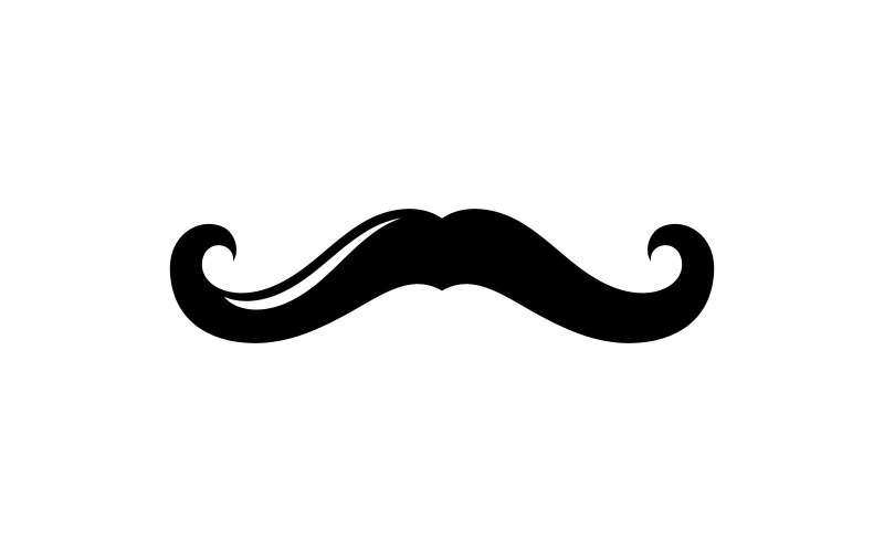 Moustache Logo Vector Symbol V5 Logo Template