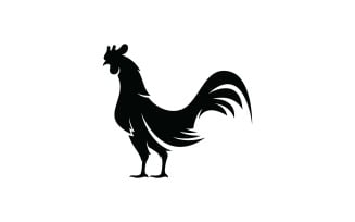 Rooster Logo Vector Symbol V3