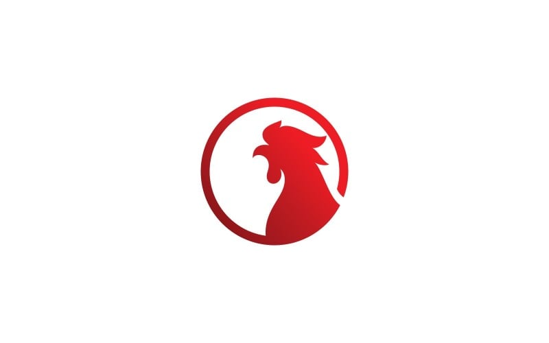 Rooster Logo Vector Symbol V8 Logo Template