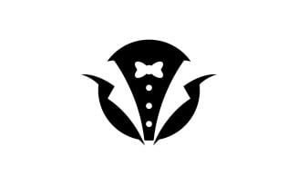 Tuxedo Dress Logo Vector Symbol V6