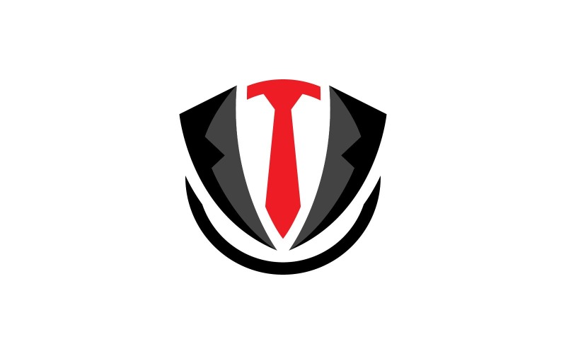 Tuxedo Dress Logo Vector Symbol V7 Logo Template