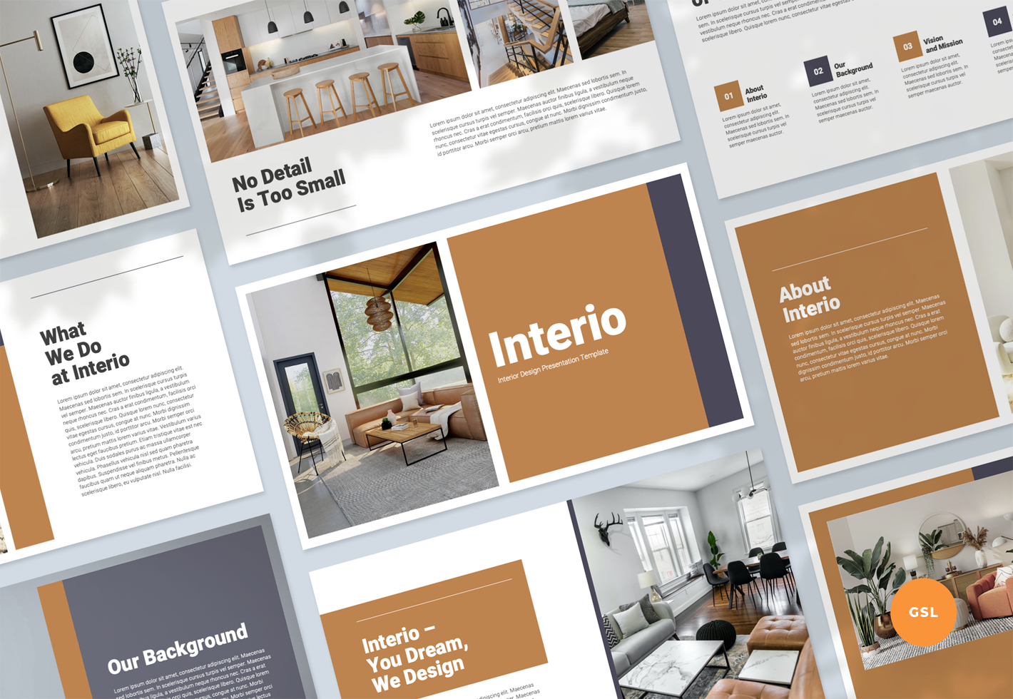 Interior Design - Presentation Google Slides Template