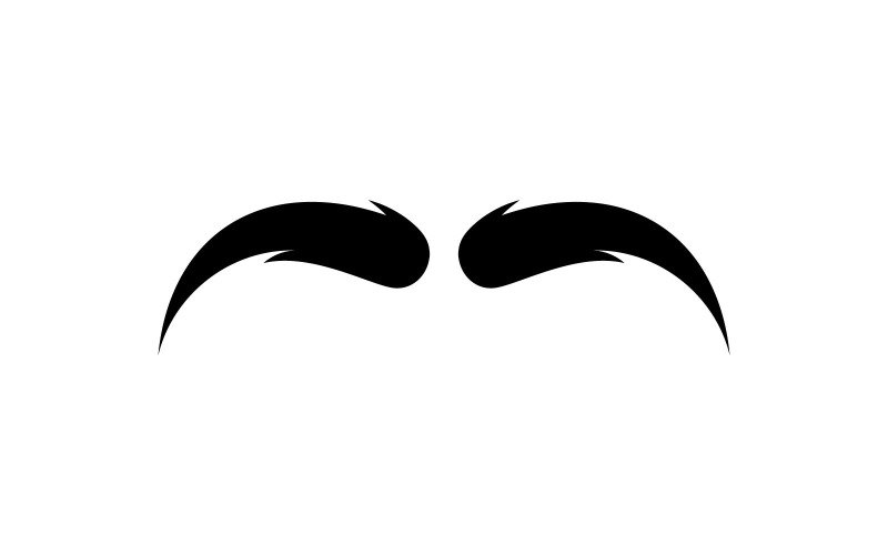 Moustache Logo Vector Symbol V8 Logo Template
