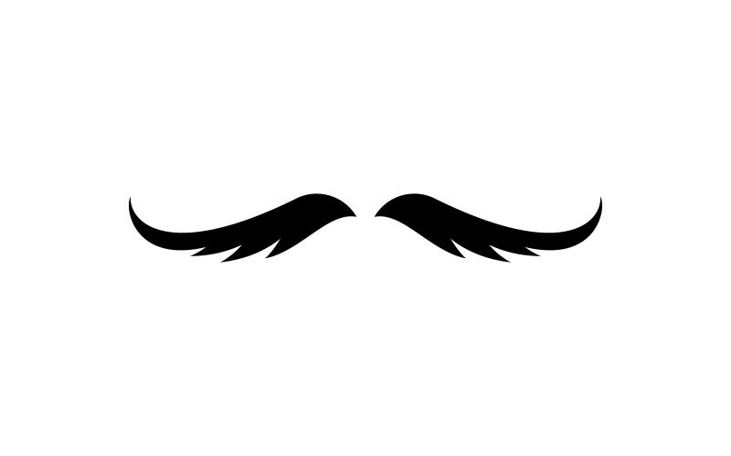 Moustache Logo Vector Symbol V9 Logo Template