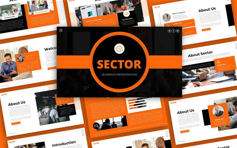 Sector Business Multipurpose PowerPoint Presentation Template PowerPoint Template