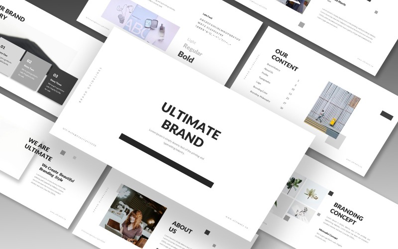 Ultimate Brand Guideline Powerpoint Template PowerPoint Template