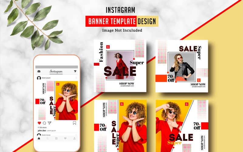 Fashion Product Instagram Promotional Banner Social Media
