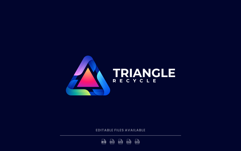 Vector Triangle Colorful Logo Logo Template