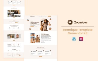 Zoomique - Photography and Video Recording Services Elementor Template Kit