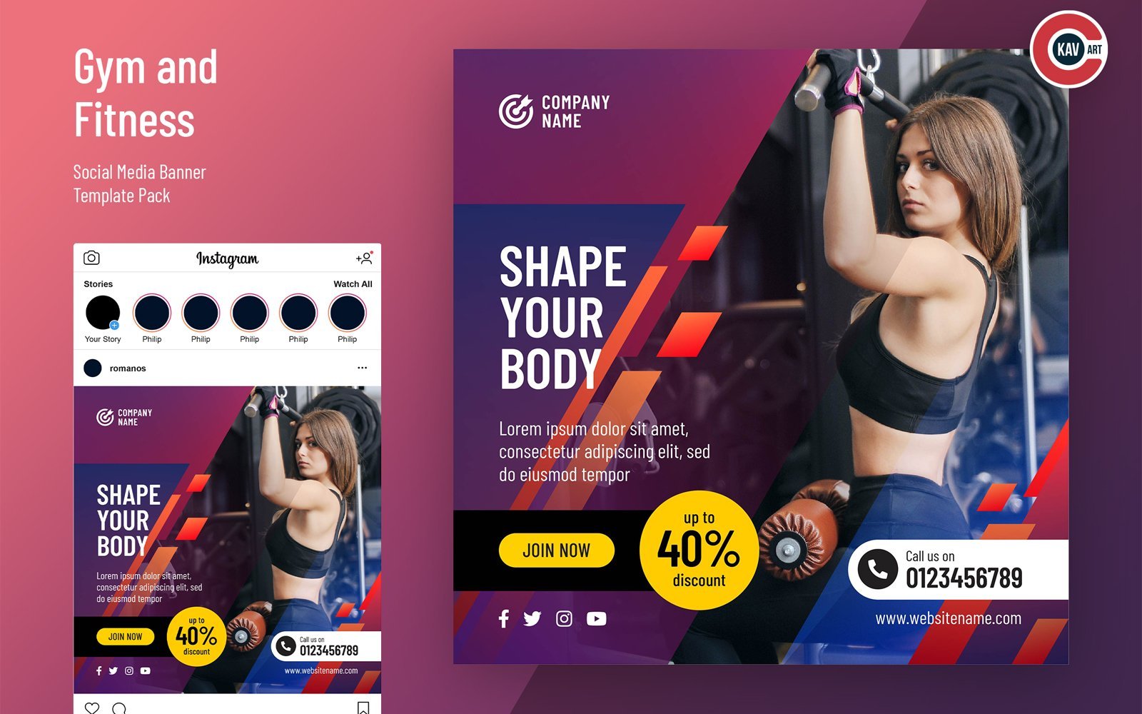 Kit Graphique #255765 Gym Fitness Divers Modles Web - Logo template Preview