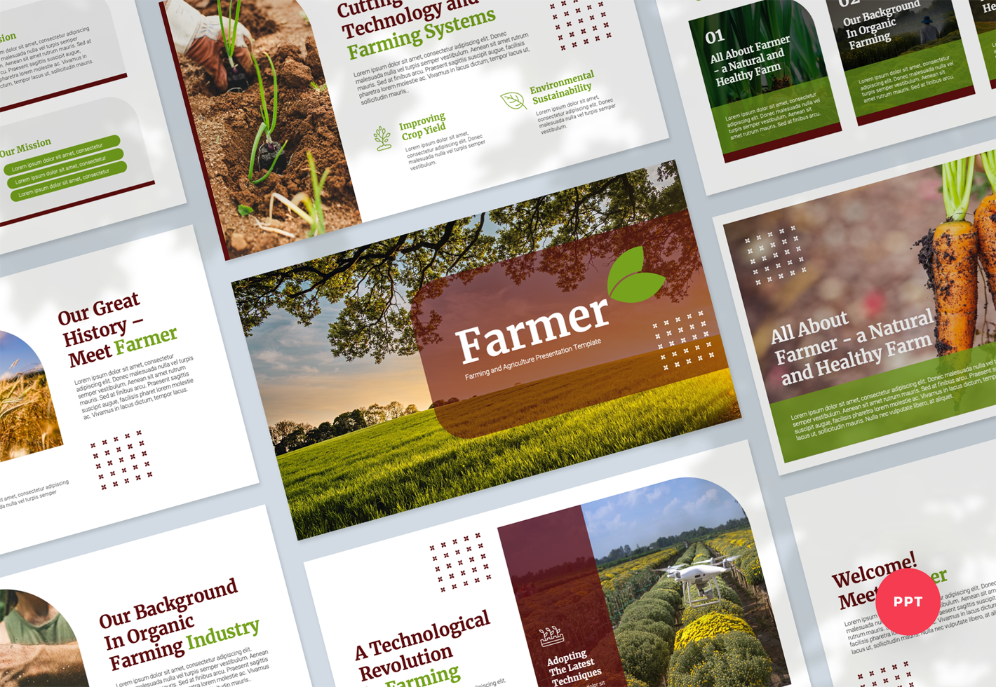 Farming and Agriculture Presentation PowerPoint Template
