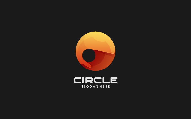 Circle Color Gradient Logo Design Logo Template